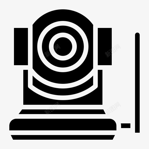 闭路电视录像机保安图标svg_新图网 https://ixintu.com 保安 录像机 房地产 摄像机 闭路电视 间谍