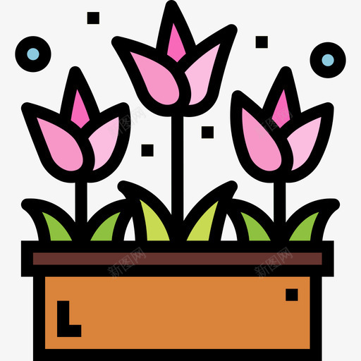 花爱95线性颜色图标svg_新图网 https://ixintu.com 线性 颜色