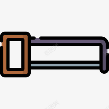 手锯屠夫11线性颜色图标图标