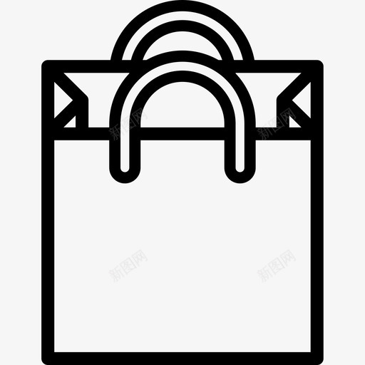 袋零售38直线型图标svg_新图网 https://ixintu.com 直线 线型 零售