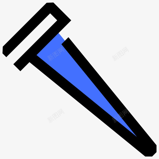 钉子结构179蓝色图标svg_新图网 https://ixintu.com 结构 蓝色 钉子