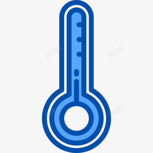 温度计能源生态学4蓝色图标svg_新图网 https://ixintu.com 温度计 生态学 能源 蓝色