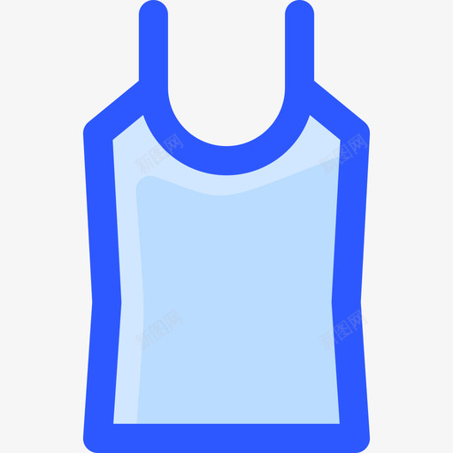 T恤衣服154蓝色图标svg_新图网 https://ixintu.com 蓝色 衣服