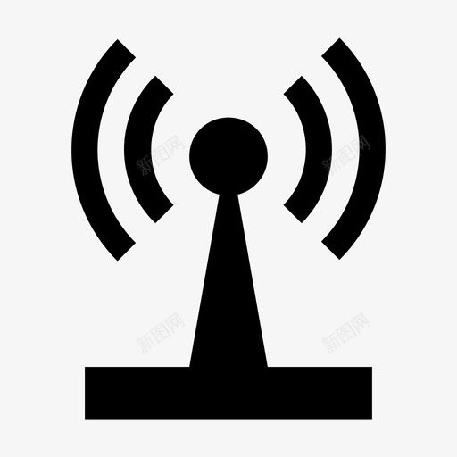 wifi路由器wifi区域无线保真度图标svg_新图网 https://ixintu.com UI wifi 互联网 保真 区域 响应 无线 无线网络 用户界面 路由器