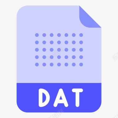 Dat格式文件扩展名4平面图标图标