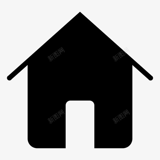 家房子多媒体字形集图标svg_新图网 https://ixintu.com 多媒体 字形 房子