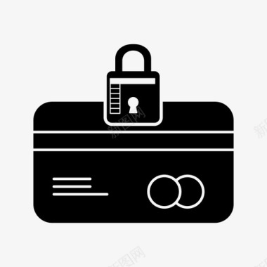 atm卡锁信用卡安全图标图标