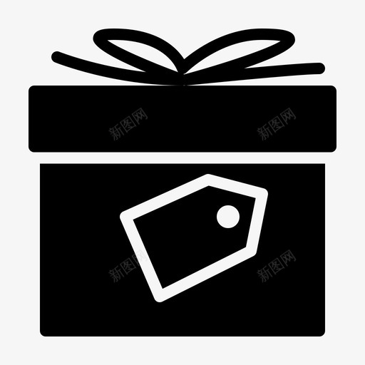 礼品标签盒子礼物图标svg_新图网 https://ixintu.com 商店 标签 盒子 礼品 礼品盒 礼物