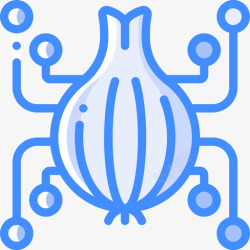 深网Tor深网蓝色图标高清图片