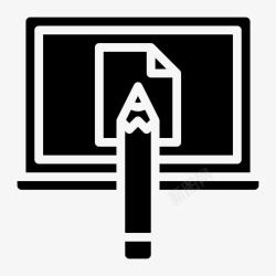 计算机教学电子教学艺术计算机图标高清图片