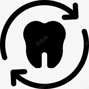 重建牙医49填充图标图标