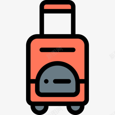 行李免费时间29线性颜色图标图标