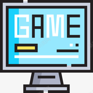 电脑游戏66线颜色图标图标