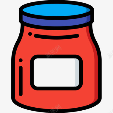 罐子容器5线颜色图标图标