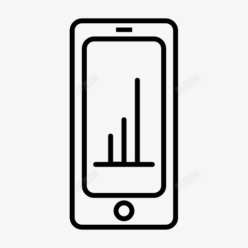移动经济增长图标svg_新图网 https://ixintu.com iphone 增长 手机 智能 移动 经济