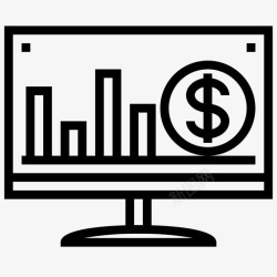 电子金融电子金融商业数字图标高清图片