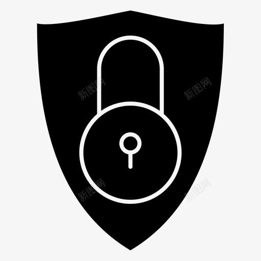 防护罩锁定保护图标svg_新图网 https://ixintu.com 保护 锁定 防护罩