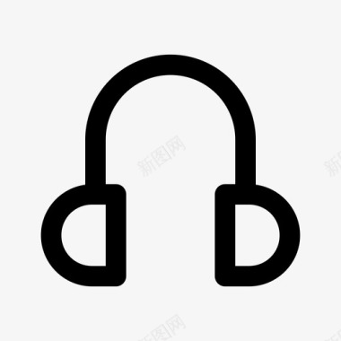 音乐客户服务耳机图标图标