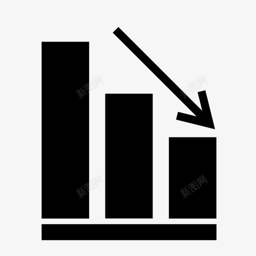 下降图条形图周期图图标svg_新图网 https://ixintu.com 下降 减少 周期 损失 收入 条形图 销售