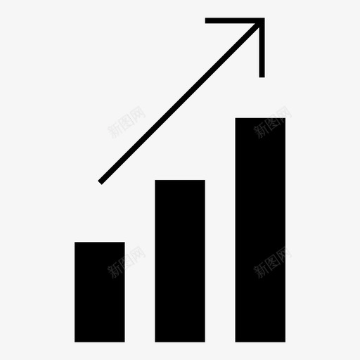 趋势财务良好图标svg_新图网 https://ixintu.com 增长 良好 财务 趋势
