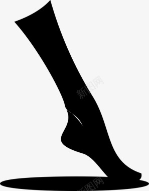 脚解剖学身体图标图标