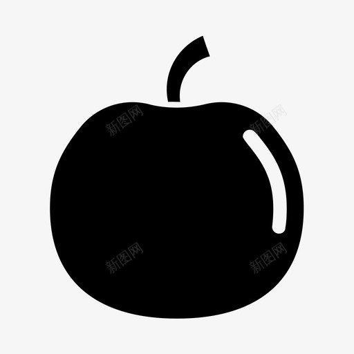 苹果烹饪吃图标svg_新图网 https://ixintu.com 水果 烹饪 苹果 食物