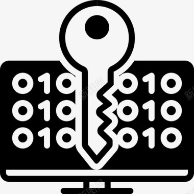 解密网络安全技术图标图标