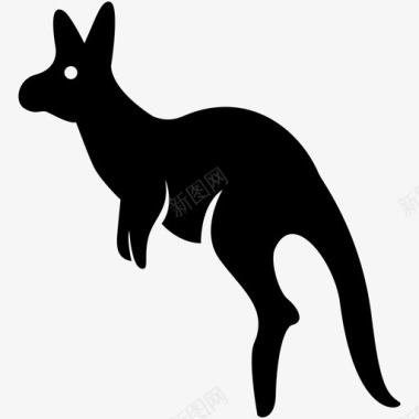 袋鼠动物澳大利亚图标图标