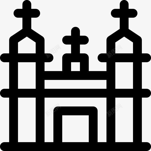 墨西哥教堂28号直系图标svg_新图网 https://ixintu.com 墨西哥 教堂 直系