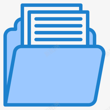 文件夹网络托管68蓝色图标图标