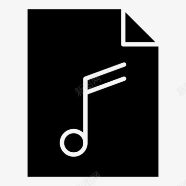音频文件文档音乐文件图标图标