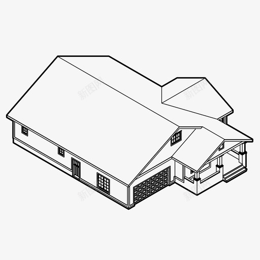 小屋建筑家图标svg_新图网 https://ixintu.com 小屋 建筑 状态 真实