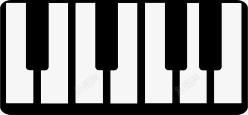 钢琴旋律音乐图标图标