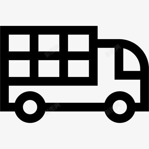 货运卡车95交货直线式图标svg_新图网 https://ixintu.com 交货 卡车 直线式 货运