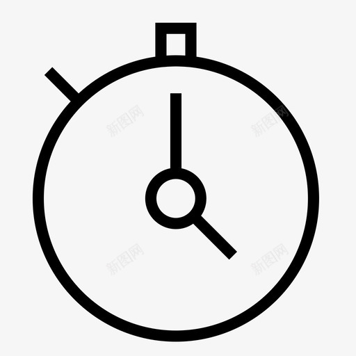 秒表秒时间图标svg_新图网 https://ixintu.com 业务 图标 时间 秒表 计时器
