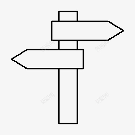 方向选择路线图标svg_新图网 https://ixintu.com 假日 图标 方向 路线 选择