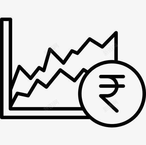 利润业务355直线图标svg_新图网 https://ixintu.com 业务 利润 直线