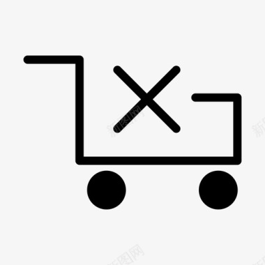 购物车删除购物篮商务图标图标