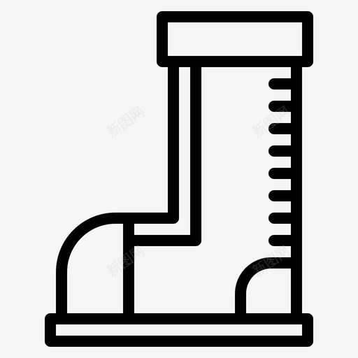 靴子野营登山图标svg_新图网 https://ixintu.com 户外 登山 野营 靴子