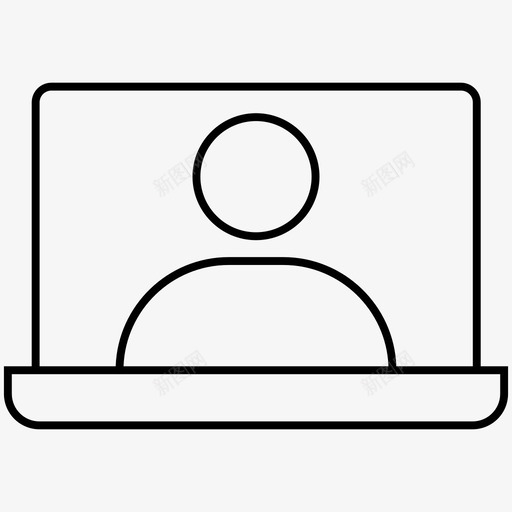 用户帐户笔记本电脑图标svg_新图网 https://ixintu.com 业务管理 图标 帐户 用户 电脑 登录 笔记本 配置文件