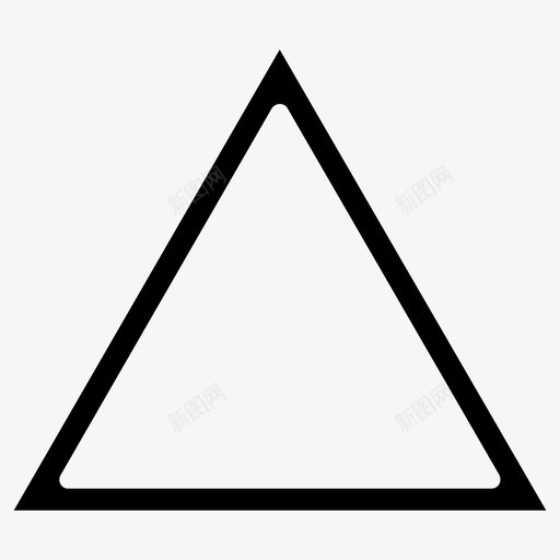 等边三角形场平面图标svg_新图网 https://ixintu.com 三面体 平面 等边三角形