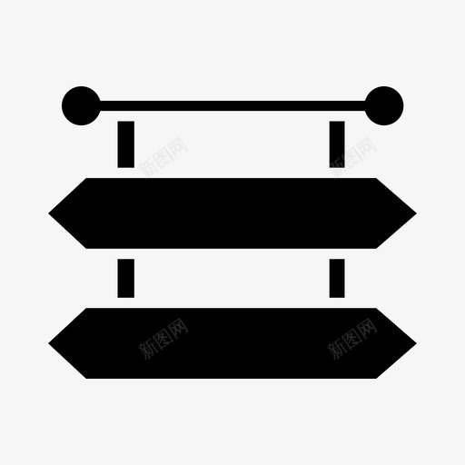 标牌广告牌方向图标svg_新图网 https://ixintu.com 导航 广告牌 方向 标牌 路标