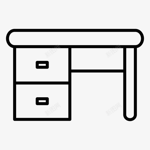 桌子工作空间电脑桌图标svg_新图网 https://ixintu.com 工作 桌子 电脑桌 空间