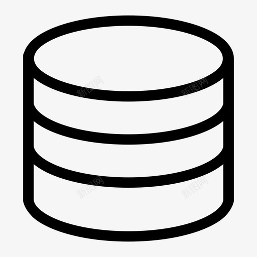 数据库数据库管理服务器图标svg_新图网 https://ixintu.com 存储 数据库 服务器 管理