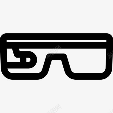 3d眼镜技术81线性图标图标
