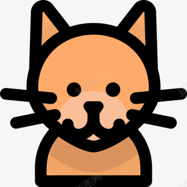 猫猫品种2线性颜色图标图标