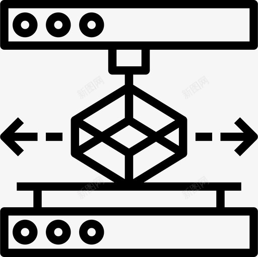 三维三维建模线性图标svg_新图网 https://ixintu.com 三维 建模 线性