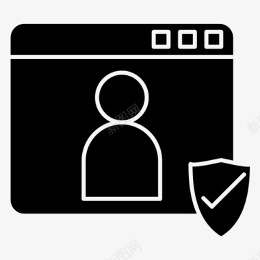 用户配置文件安全图标图标