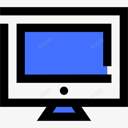 屏幕计算机和网络蓝色图标svg_新图网 https://ixintu.com 屏幕 网络 蓝色 计算机