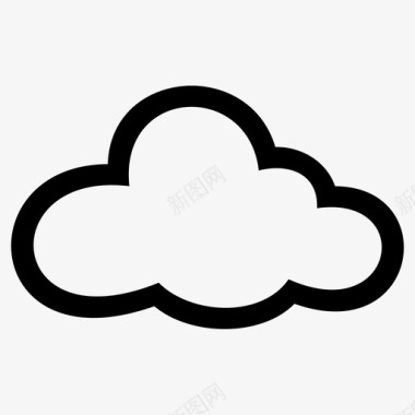 云层气候阴天图标图标